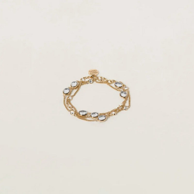 18K Miu Metal Crystals Bracelet